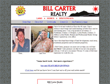 Tablet Screenshot of billcarterrealty.com